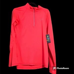 Women’s long sleeve workout top neon hot pink